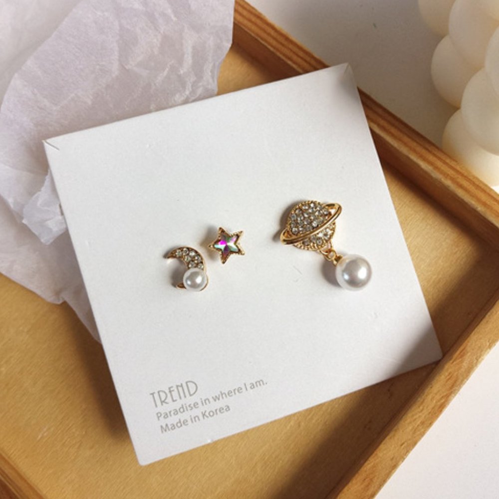 💕Last one 💙Galaxy Stud Earrings - Picture 5 of 5